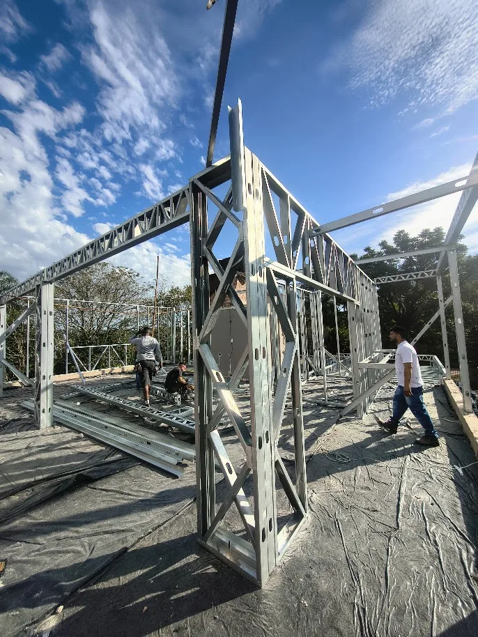 Ampliação residencial em Steel Frame em Gravataí
