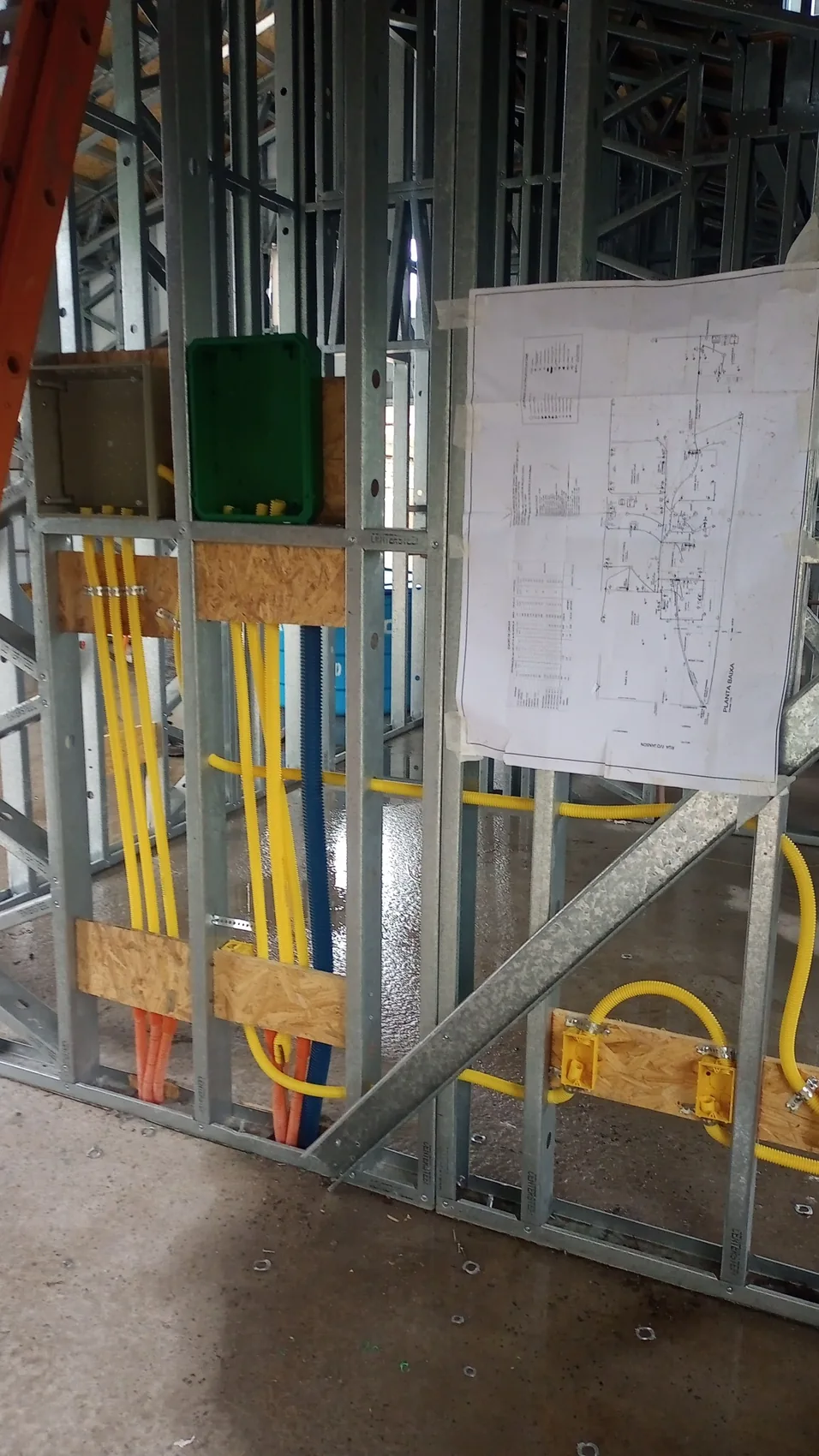 Representação visual interna da estrutura Steel Frame
