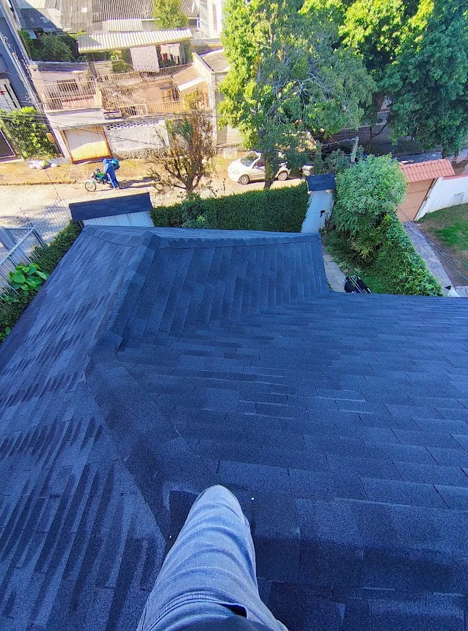 Vista superior de cobertura Shingle