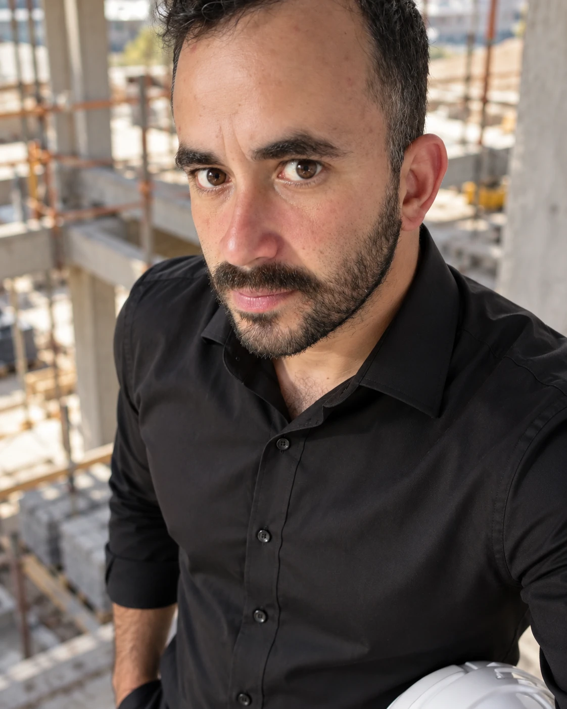 Engenheiro Civil Wagner Silva, responsável técnico da WRS Engenharia, em obra